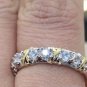 Unique Design 2016 10KT White&Yellow Gold Filled Women Engagement Wedding Band Ring Sz 5-10