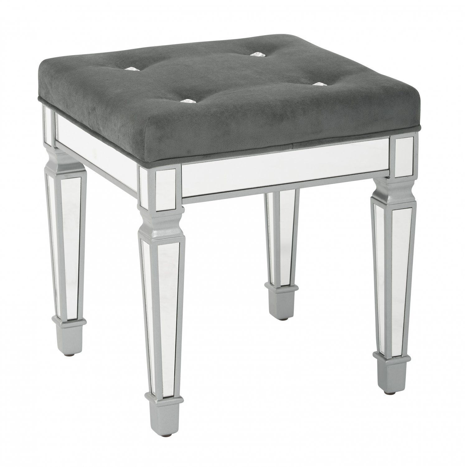 Reflections Mirrored Vanity Stool