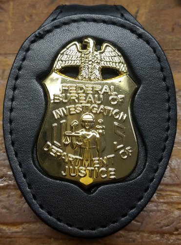 FBI Badge Cut-Out Standard Belt Clip - (Badge Not Included)