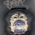 NYPD-Style Inspector Badge CutOut Neck Hanger/Belt Clip Combo Badge Not Included