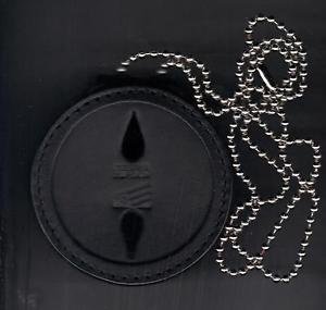 U.S. Marshal Circle Star Badge Cut-Out Belt Clip/Neck Hanger w/chain combo