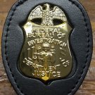 FBI Badge Cut-Out Standard Belt Clip/Neck Hanger Combo Unit - (Badge Not Included)