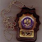 NYPD-Style Detective Badge Cut-Out Neck Hanger/Belt Clip - (Badge Not Included)