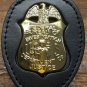 FBI Badge Cut-Out Standard Neck Hanger with beaded chain - (Badge Not Included)