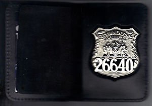 NYPD-Style-Officer Badge Shield/ID Wallet (Badge Not Included)