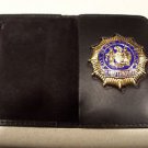 NYPD-Style-Lieutenant Cut-Out Badge Shield/ID Wallet (Badge Not Included)