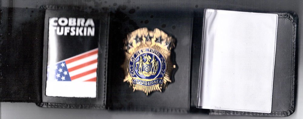 NYPD-Style-Commisioner Tri-Fold money/cc Wallet (Badge Not Included) CT09