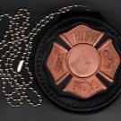 FDNY-Style-Fireman's Maltese Cross Badge Cut-Out Neck Hanger (badge NOT included