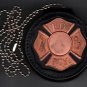 FDNY-Style-Fireman's Maltese Cross Badge Cut-Out Neck Hanger (badge NOT included