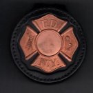 FDNY-Style-Fireman's Maltese Cross Badge Cut-Out Belt Clip (badge NOT included) FDNY-Style-Fireman's Maltese Cross Badge Cut-Out Belt Clip (badge NOT included)