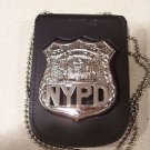 NYPD-Officer-Style Cut-Out Shield & ID Neck Holder w/chain (Badge Not Included NYPD-Officer-Style Cut-Out Shield & ID Neck Holder w/chain (Badge Not Included