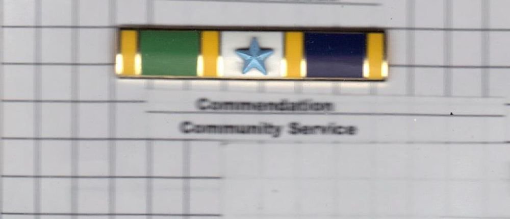 Commendation Bar for Community Service as authorized by the NYPD-Patrol-Guide