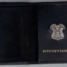 New Jersey P.B.A. Officer's Father Wallet (Silver Plated Mini Badge Included)