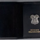 New Jersey PBA Officer's Grandfather Wallet (Silver Plated Mini Badge Included)
