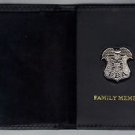 New Jersey PBA Officer's Family Member Wallet (Silver Plated Mini Badge Included