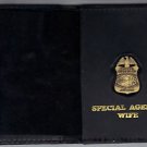 FBI Special Agent's Wife Wallet with Antique Mini Badge (from MCO Quantico)