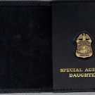 FBI Special Agent's Daughter Wallet with Antique Mini Badge (from MCO Quantico) FBI Special Agent's Daughter Wallet with Antique Mini Badge (from MCO Quantico)