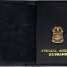 FBI Special Agent's Husband Wallet with Antique Mini Badge (from MCO Quantico)