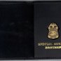FBI Special Agent's Brother Wallet with Antique Mini Badge (from MCO Quantico)