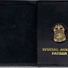 FBI Special Agent's Father Wallet with Antique Mini Badge (from MCO Quantico)