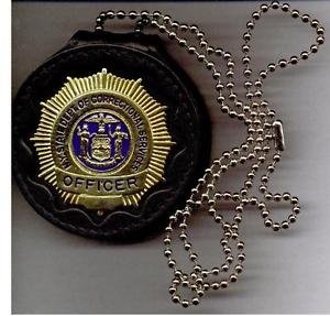 NYS-DOCS Officer Badge CutOut NeckHanger/Belt Clip Combo Badge Not Included