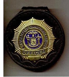 NYS-DOCS Correction Officer's Badge Cut-Out Belt Clip - (Badge Not ...