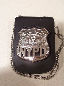 NYPD-Style Officer Badge & ID Card Neck Holder (Badge & ID Card Not Included)