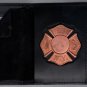 FDNY-Style FireFighter Maltese Cross Badge Snap Wallet (Badge Not Included)