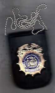 NYPD-Style Inspector Shield/ID Card Neck Holder (Badge/ID Card are Not Included)