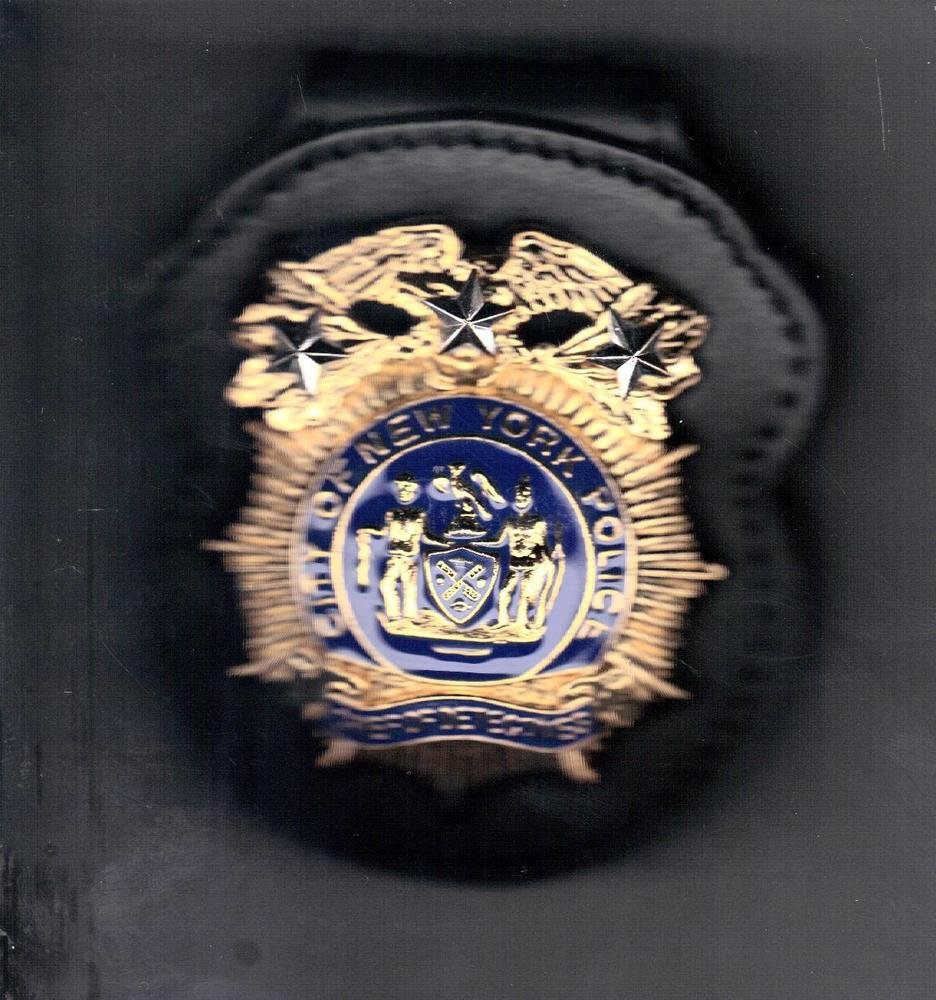 NYPDStyle Chief of Detectives Badge CutOut Belt Clip (Badge NOT Included)