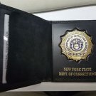 NYS-DOCS Officer Badge/ID Money Wallet w/Gold Leaf Lettering (Badge Not Included