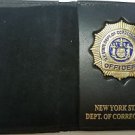 NYS-DOCS Officer Shield/ID Book Wallet w/Gold Leaf Lettering (Badge Not Included