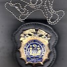 NYPD-Style Deputy Commissioner Badge Cut-Out Neck Hanger/Belt Clip (No Badge)