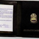 NYPD-Style Sergeant's Daughter Mini Book Wallet with Blue Letter Mini included
