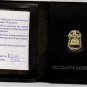 NYPD-Style Sergeant's Daughter Mini Book Wallet with Blue Letter Mini included