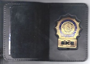 Paterson Police (NJ) Detective Badge Shield/ID Book Wallet (Badge Not ...