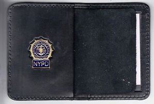 NYPD-Style-Detective Mini Shield & ID Book Wallet (Blue Mini Included) left-hand
