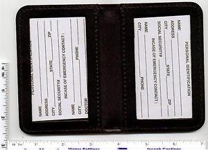 Dual ID Window Leather Wallet
