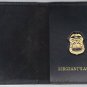 NYPD-Style Sergeant's Aunt Mini Book Wallet with Blue Letter Mini included