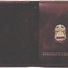 NYPD-Style Sergeant's Father Mini Book Wallet with Blue Letter Mini included