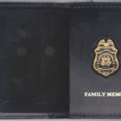Federal Reserve Police Officer's Family Member Wallet with Antique Mini Badge Federal Reserve Police Officer's Family Member Wallet with Antique Mini Badge