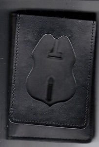 Old Style Customs Duty Flip Badge Cut-Out Wallet (Badge/ID Not Included)