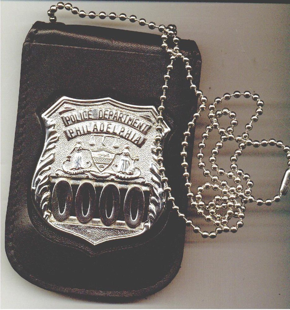 Philadelphia Police Officer Shield/ID Neck Holder (Badge/ID Card Not