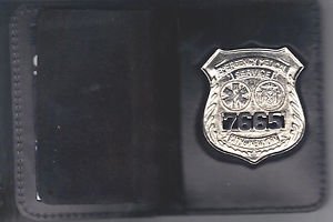 NYC EMS Police Officer Badge Style Shield/ID Book Wallet (Badge Not ...