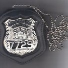 NYS EMT Police Officer Badge CutOut Neck Hanger w/Chain - (Badge Not Included)