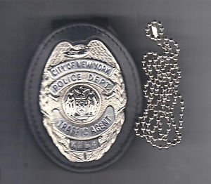 NYPD Traffic Agent Badge CutOut Neck Hanger/Belt Clip Combo (Badge Not Included)