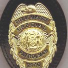 NYPD-Style School Safety Teardrop Badge Cut-Out Belt Clip (Badge Not Included)