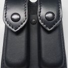 Leather Duty Dual Magazine Holster - Single Snap Closure