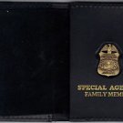 FBI Special Agent's Family Member Wallet w/Antique Mini Badge(from MCO Quantico)