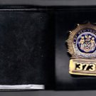 NYPD-Detective Style Badge Cut-Out Medium Money Wallet (Badge NOT Included)